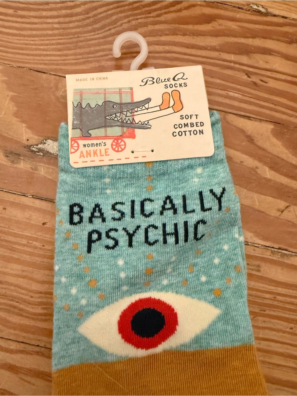 Ankle Socks “Basically Psychic” with Seeing Eye Motif